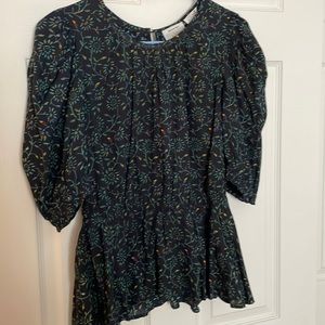Anthropologie Short Sleeved Blouse